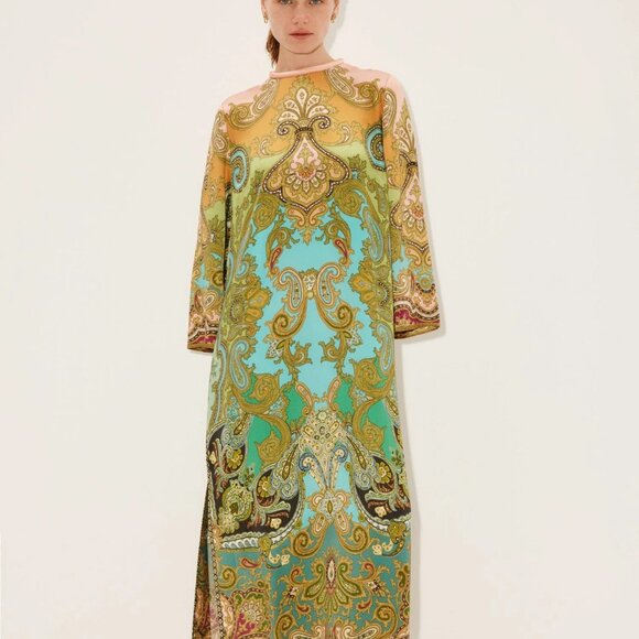 ALEMAISNEW SEASON  Follow Clemenza Midi Dress in Silk - Picture 1 of 7